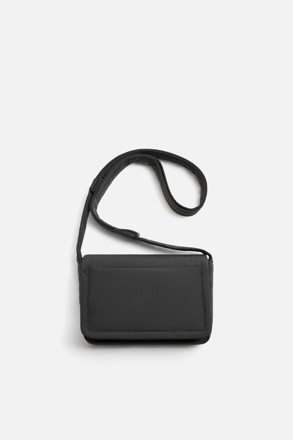 NYLON CROSSBODY BAG WITH FLAP - Zara фото 13