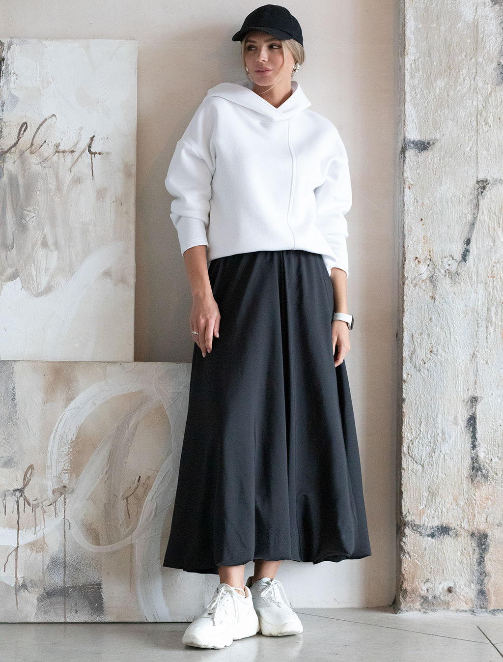 Худи из футера-трехнитки с начесом