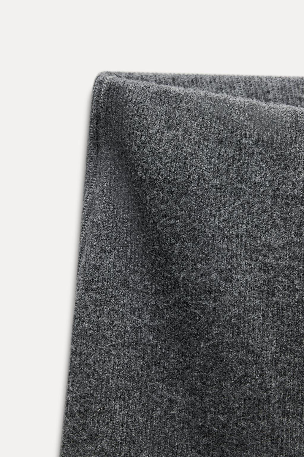 SOFT RIBBED TROUSERS - Zara фото 18
