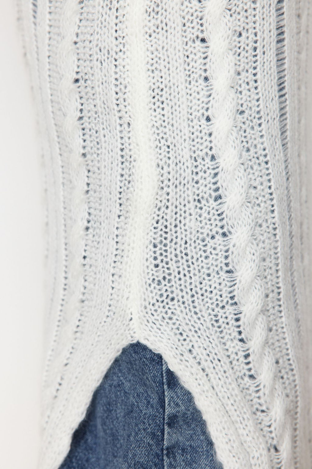 Ekru Yumusak Dokulu Gevsek Orgu Detayl? Triko Maxi Elbise TWOSS24EL00904 - Trendyolmilla фото 6