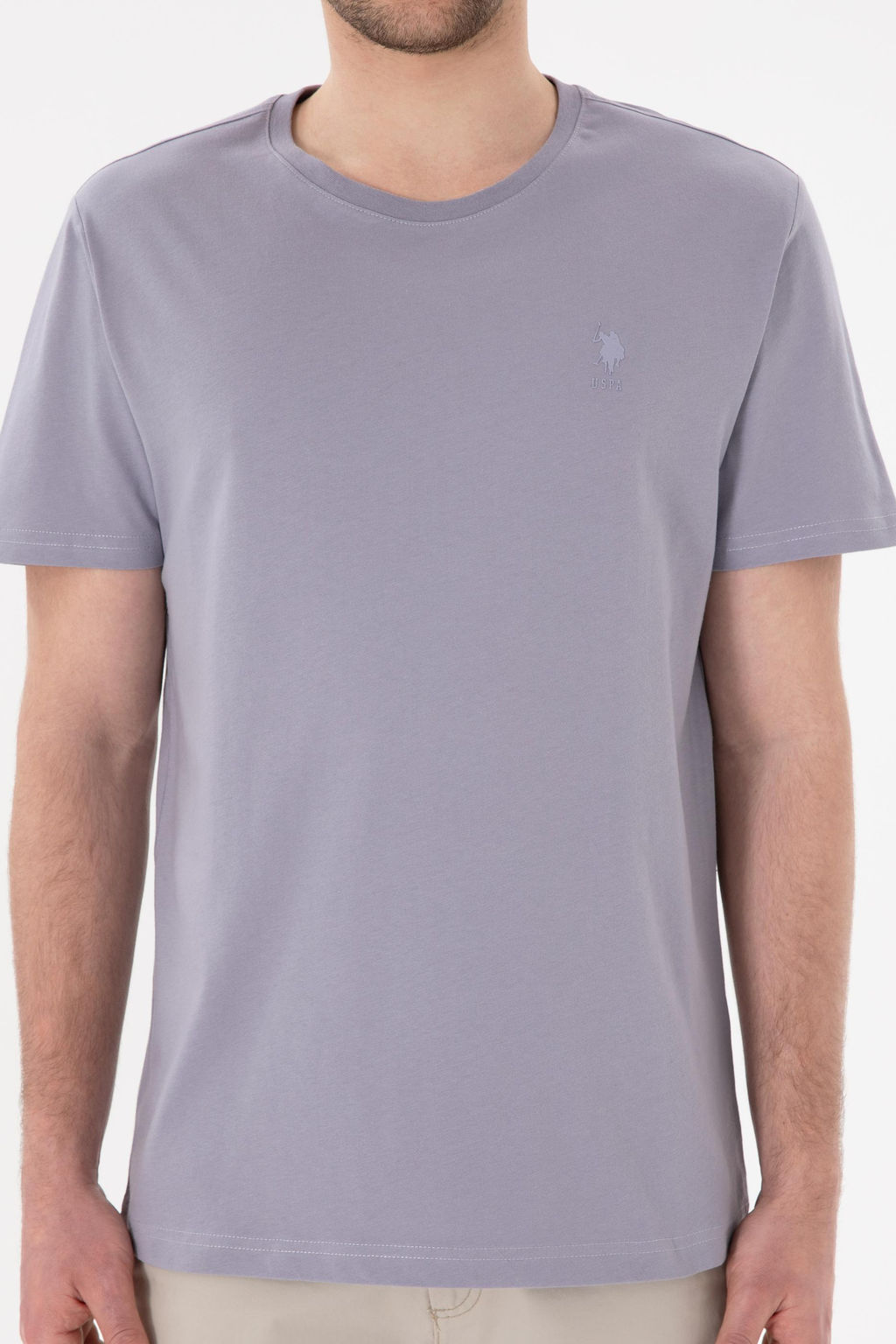 Erkek Regular Fit Bisiklet Yaka Gri Basic Ti__rt Sepette S_rpriz _ndirim - U.s. polo assn фото 7