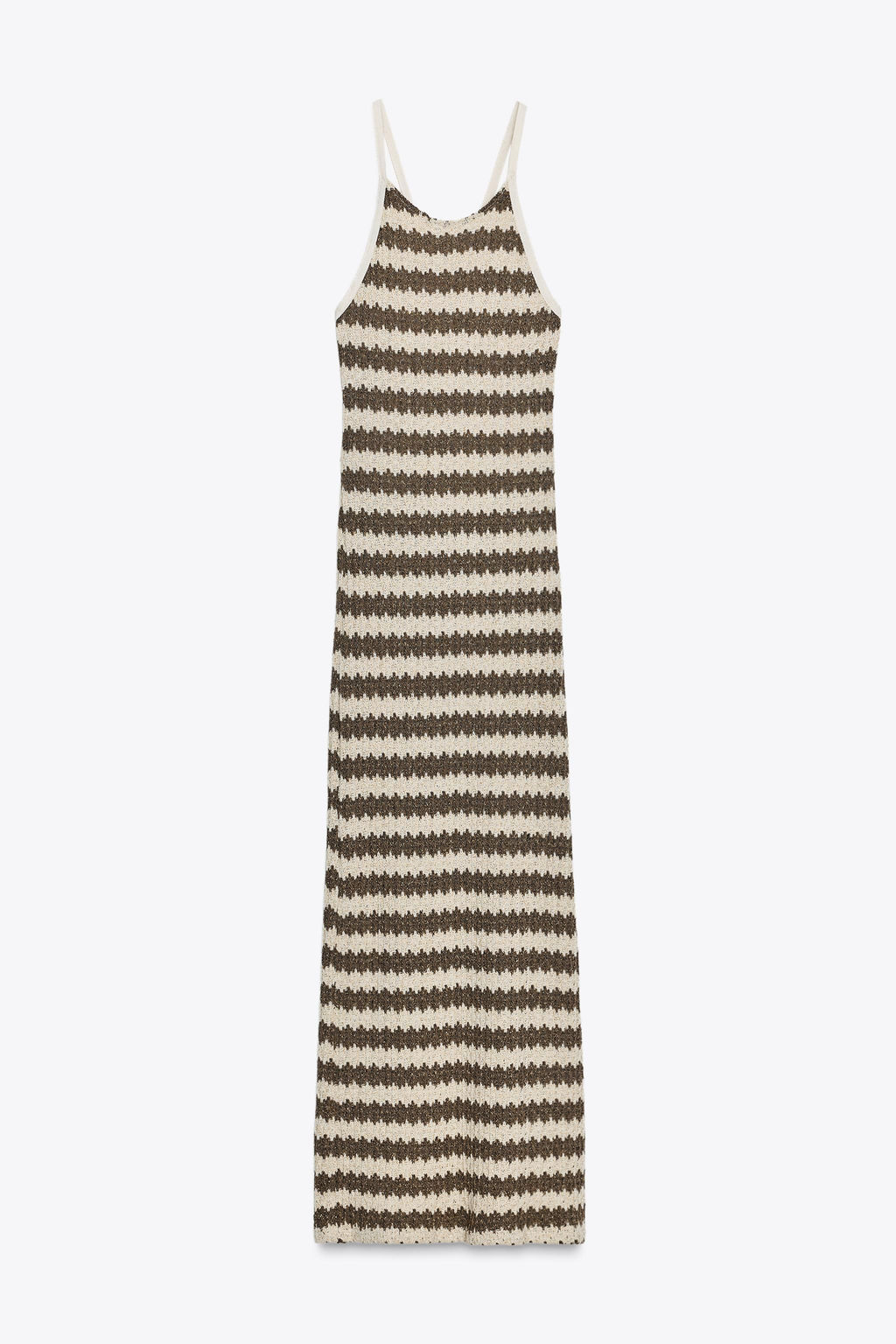 STRIPED RUSTIC DRESS - Zara фото 4