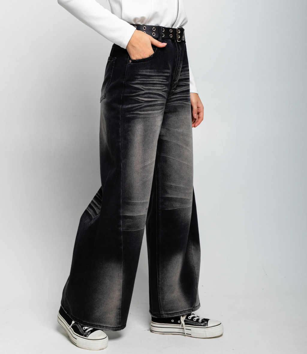 Джинсы #КТ8201 (4), тёмно-серый - Dommod фото 3