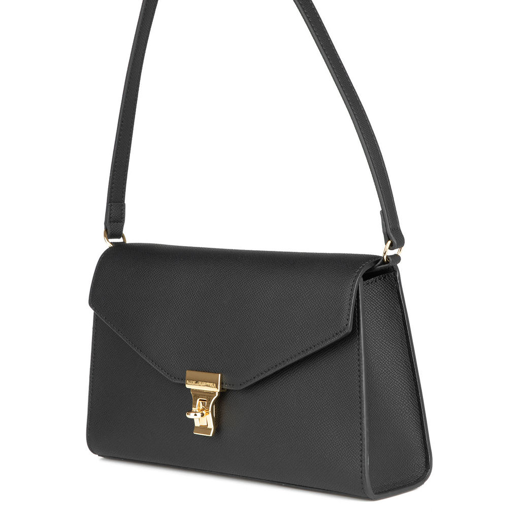 3486 black, Женская кожаная сумка, Barcelo Biagi