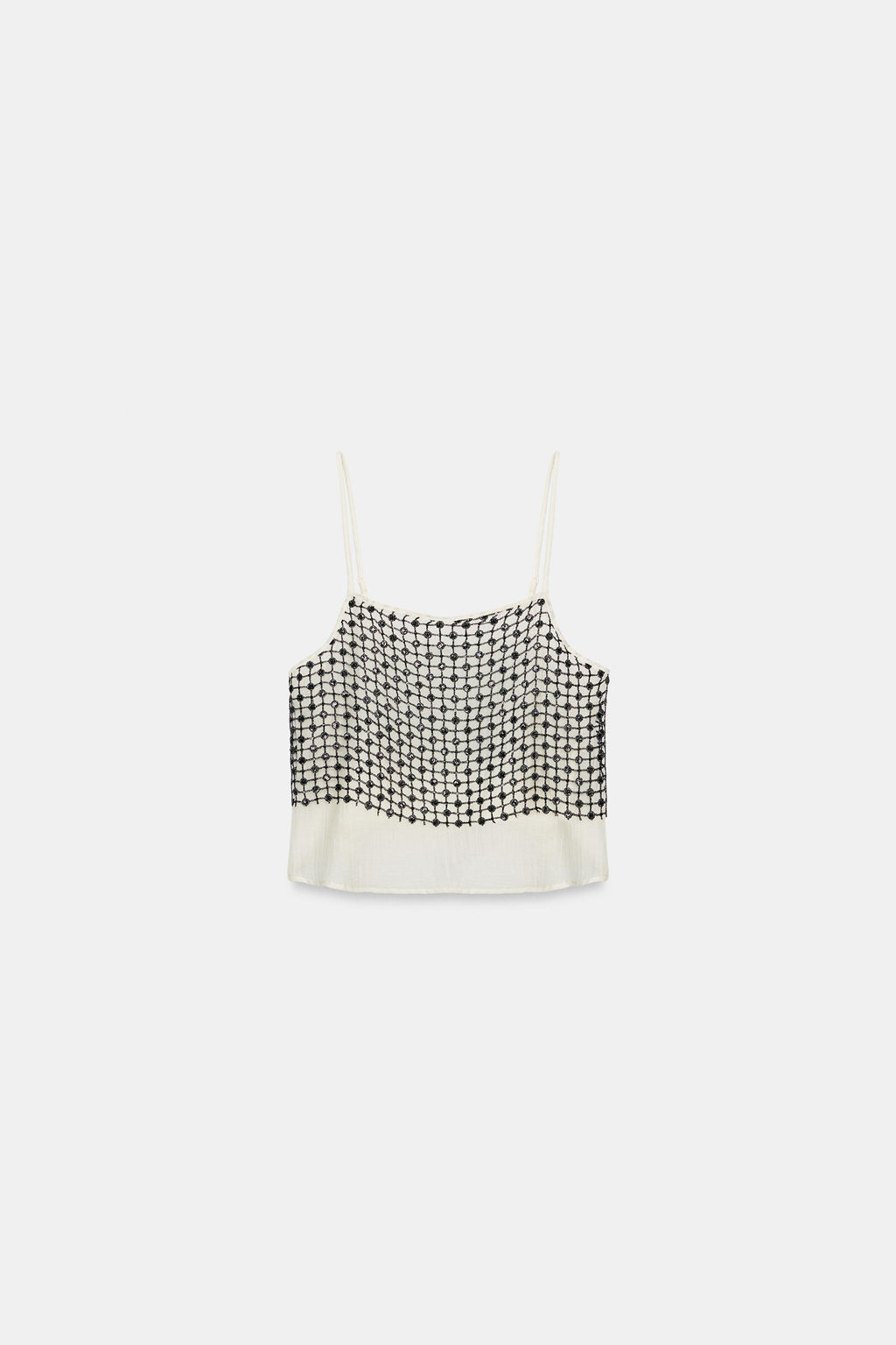 TOP LENTEJUELAS HILO METALIZADO / Crudo - Zara фото 6