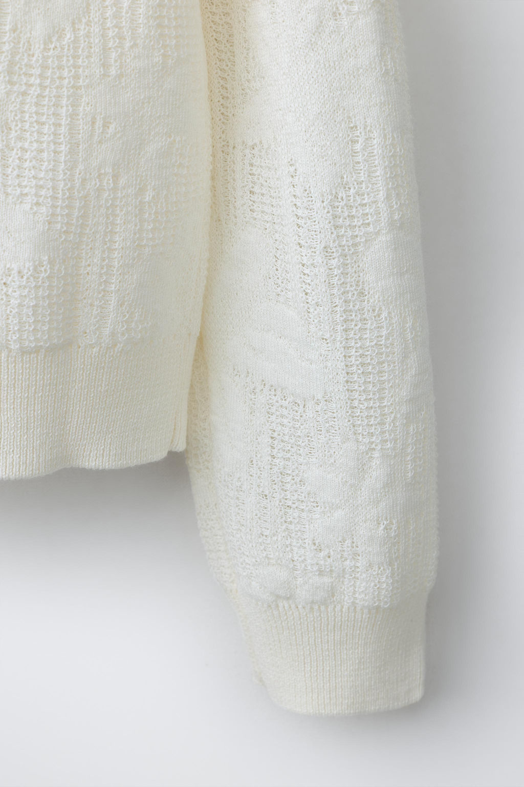 CHAQUETA PUNTO JACQUARD / Blanco - Zara фото 4