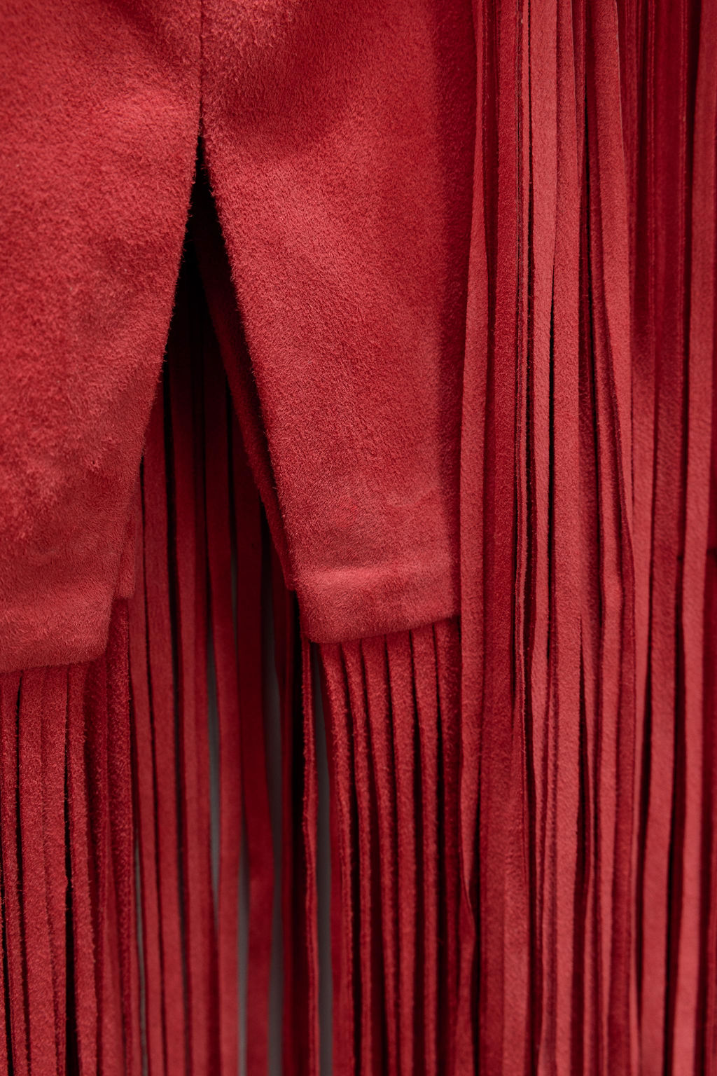 LIMITED EDITION SUEDE LEATHER FRINGE SKIRT - Zara фото 5