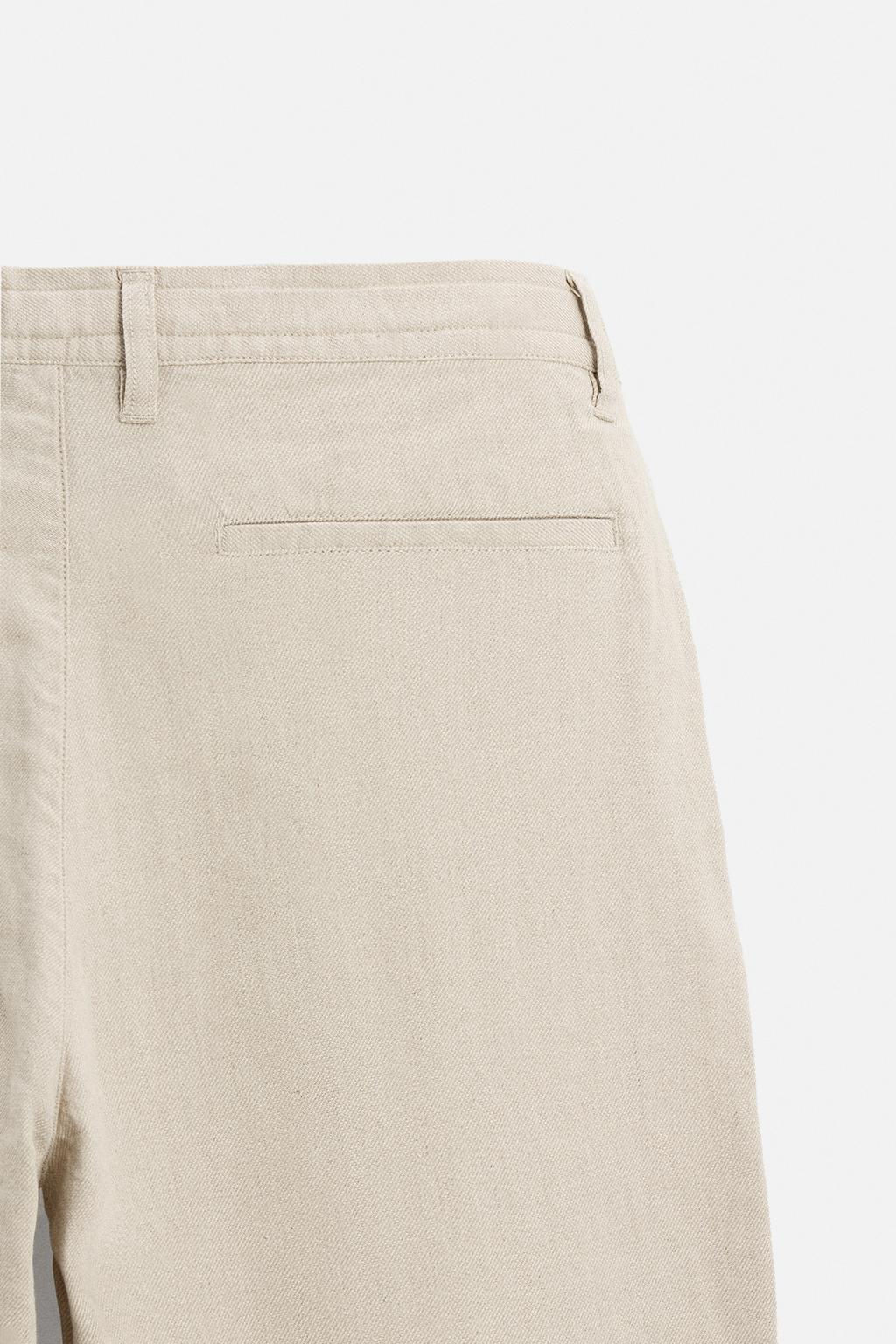 LINEN BLEND TROUSERS - Zara фото 9
