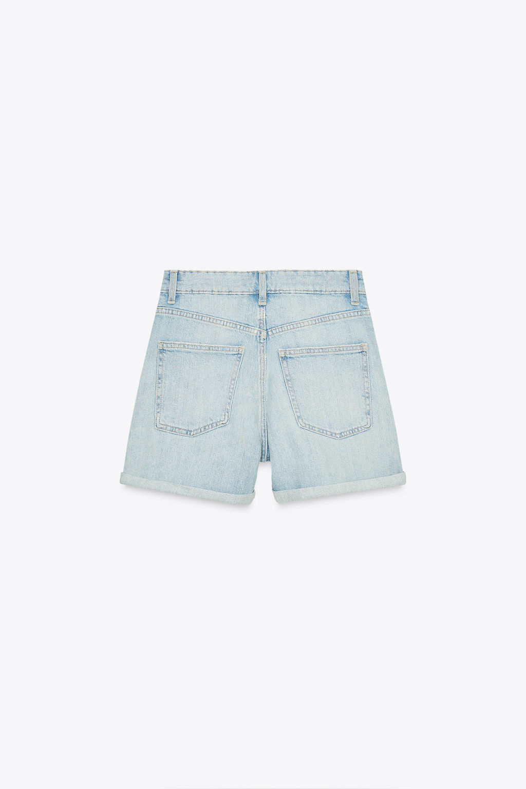 HIGH-WAIST TRF MOM FIT BERMUDA SHORTS - Zara фото 5