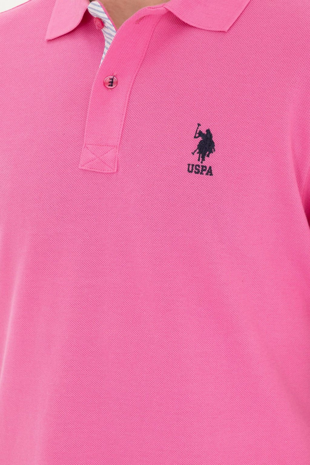 Мужская розовая базовая футболка - U.s. polo assn фото 7