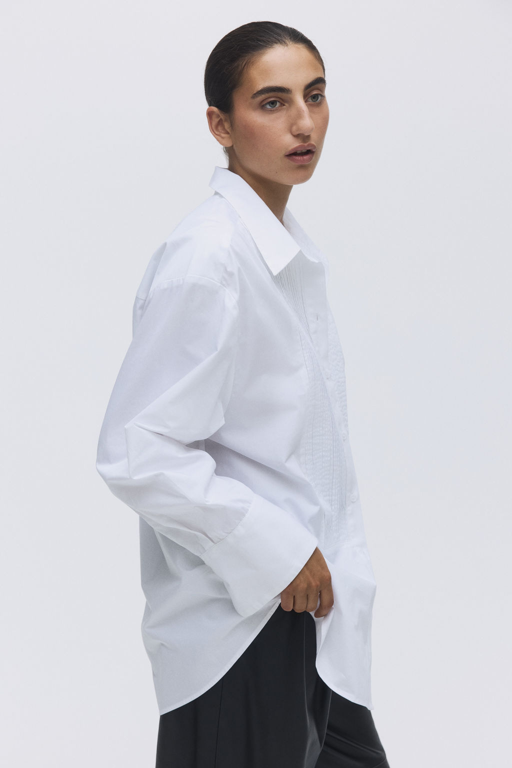 Camisa de esmoquin oversize - H&m фото 2