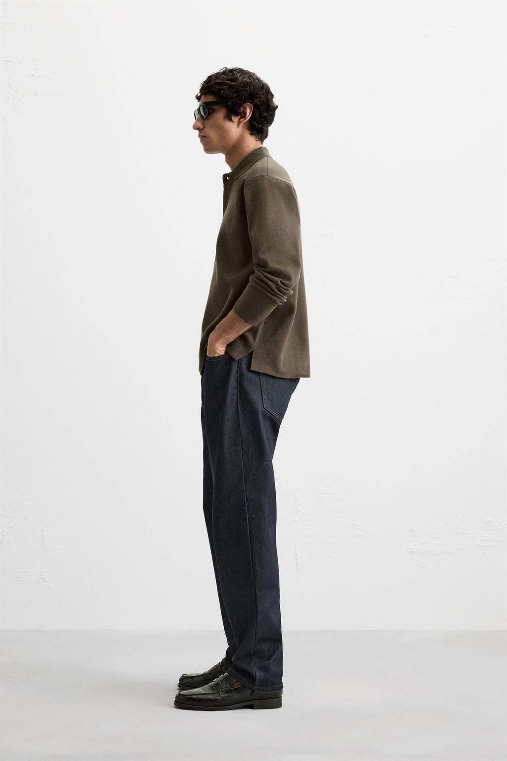 VISCOSE BLEND KNIT POLO SHIRT - Zara фото 20