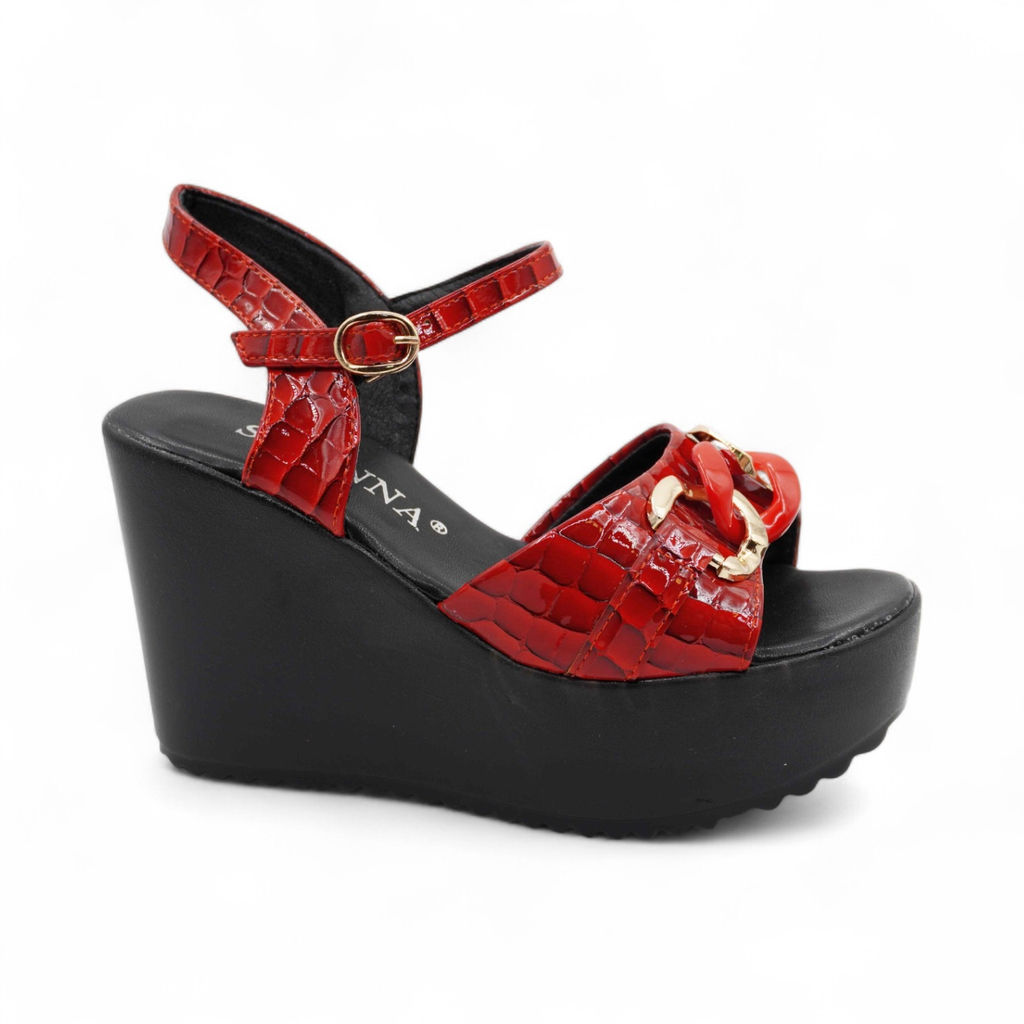 Босоножки на платформе L3-14HS красные - Sport фото 2