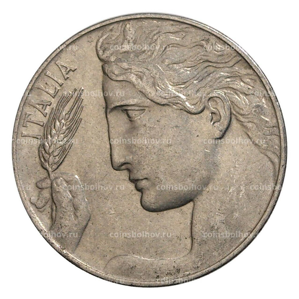 Монета 20 чентезимо 1921 года Италия