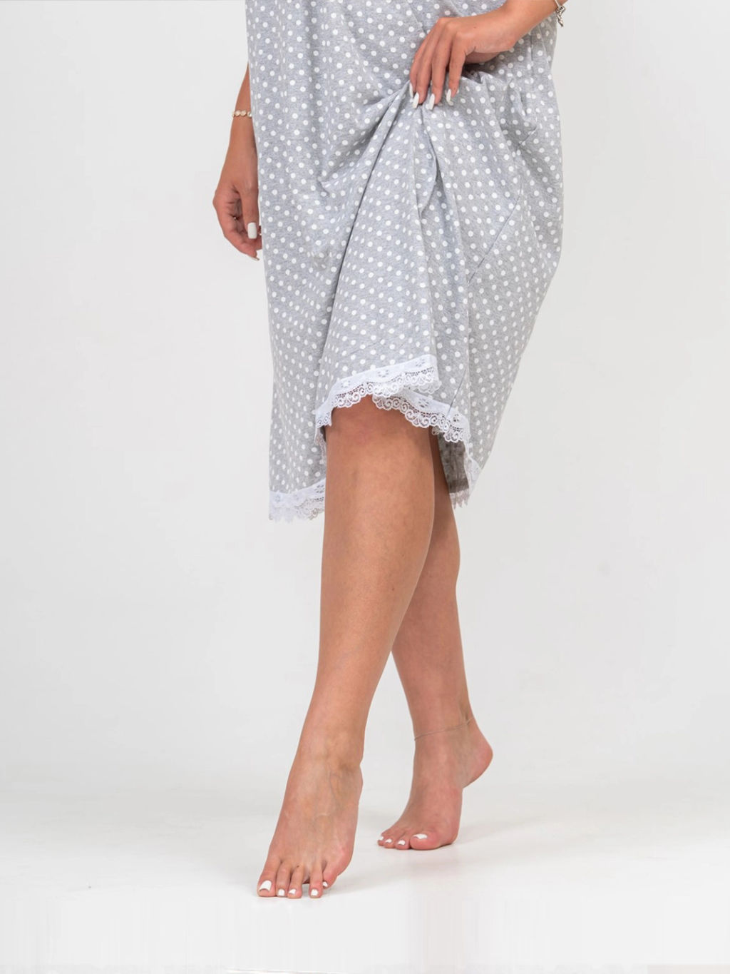 Ночная сорочка женская, цвет серый