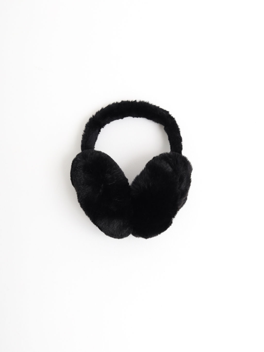 Наушники меховые FluffFold, черные - Inzibe фото 2
