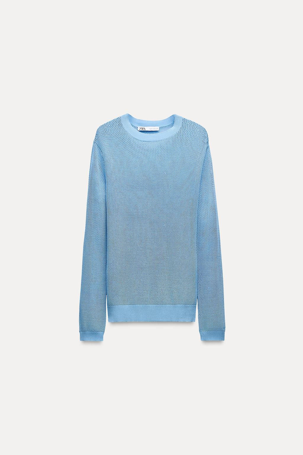 MESH KNIT SWEATER - Zara фото 6