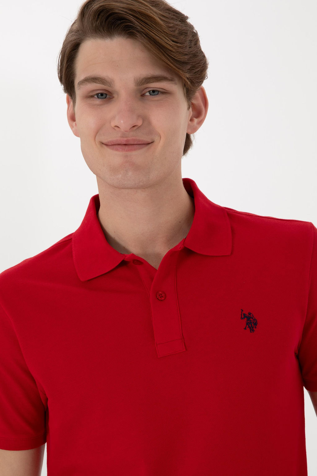 Erkek Slim Fit Polo Yaka K_rm_z_ Basic Ti__rt - U.s. polo assn фото 2