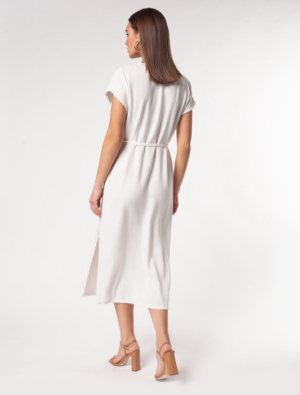 Легкое платье изо льна с вискозой - Vilatte фото 4