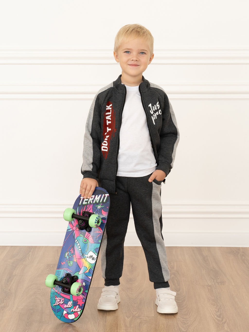 Костюм детский спортивный серый