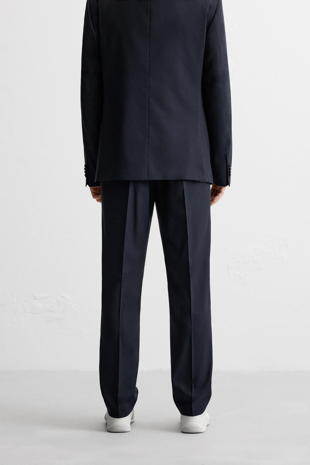 TEXTURED SUIT TROUSERS - Zara фото 3
