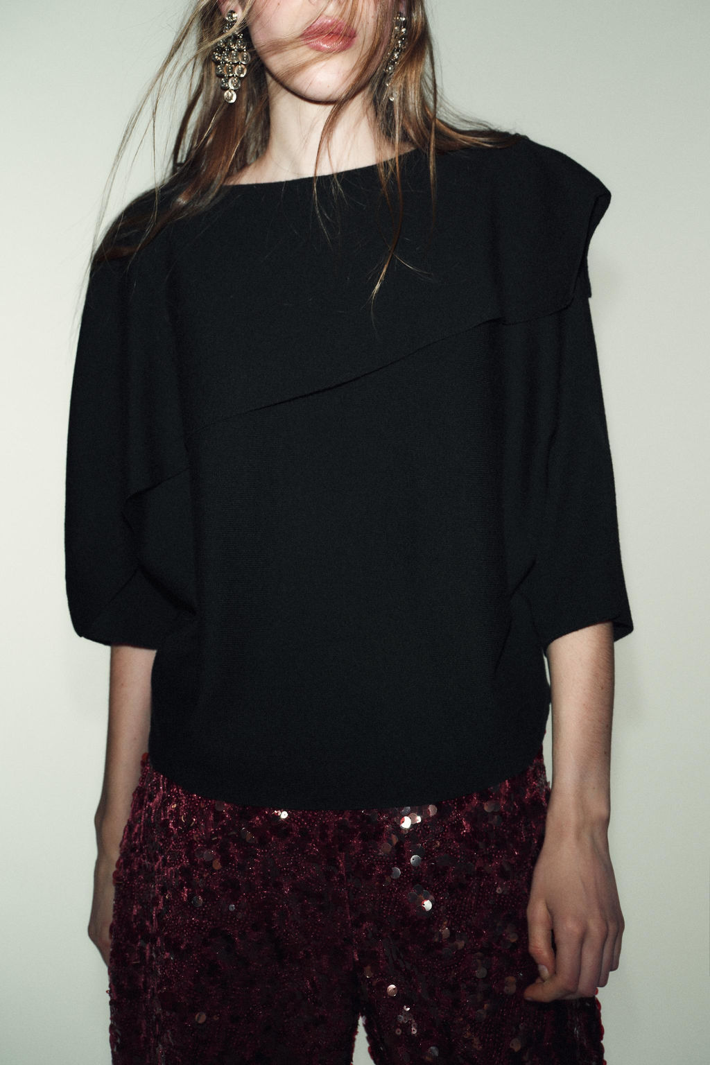 KNIT CAPE JUMPER - Zara фото 2