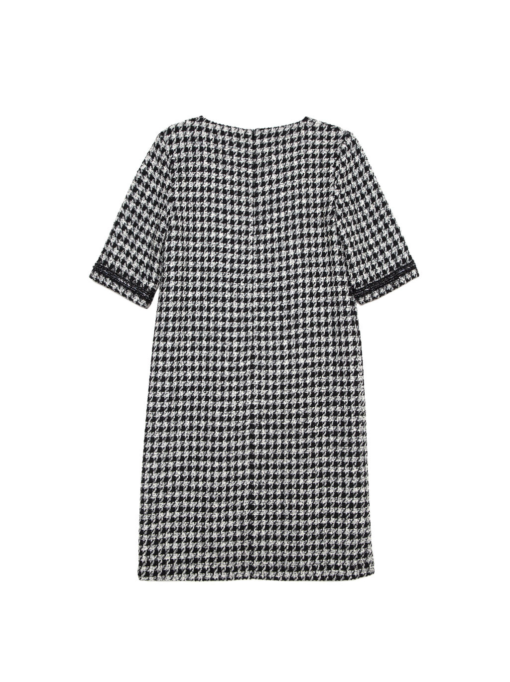 CONTE Платье с рисунком "клетка" и легким мерцанием люрекса LPL 1053 black-ivory black-ivory
