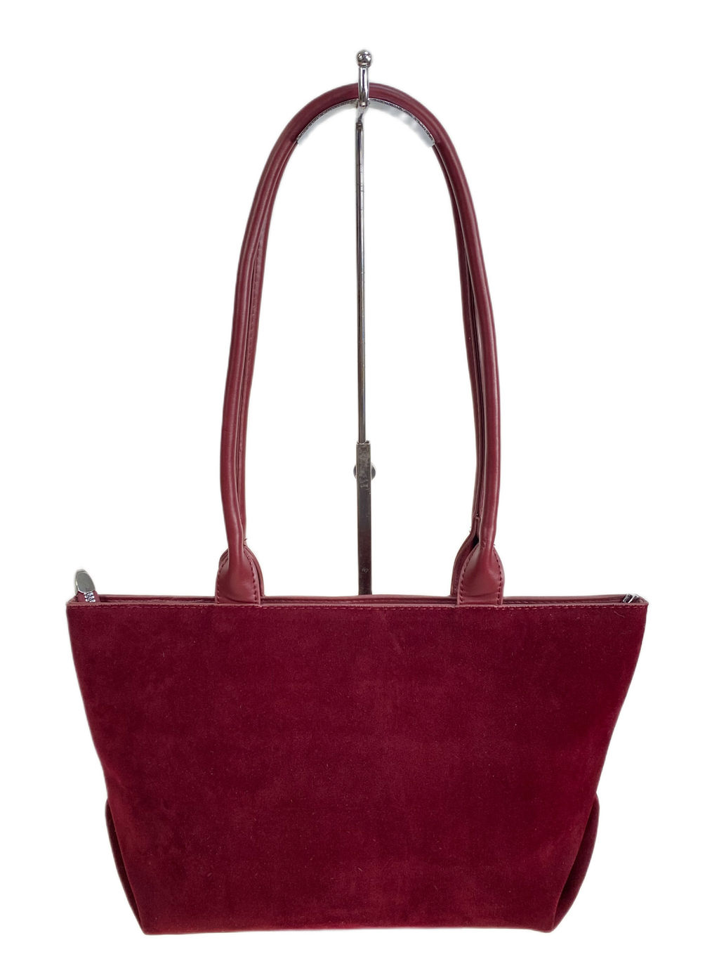Женская сумка из искусственной замши, цвет бордовый - Greta фото 2