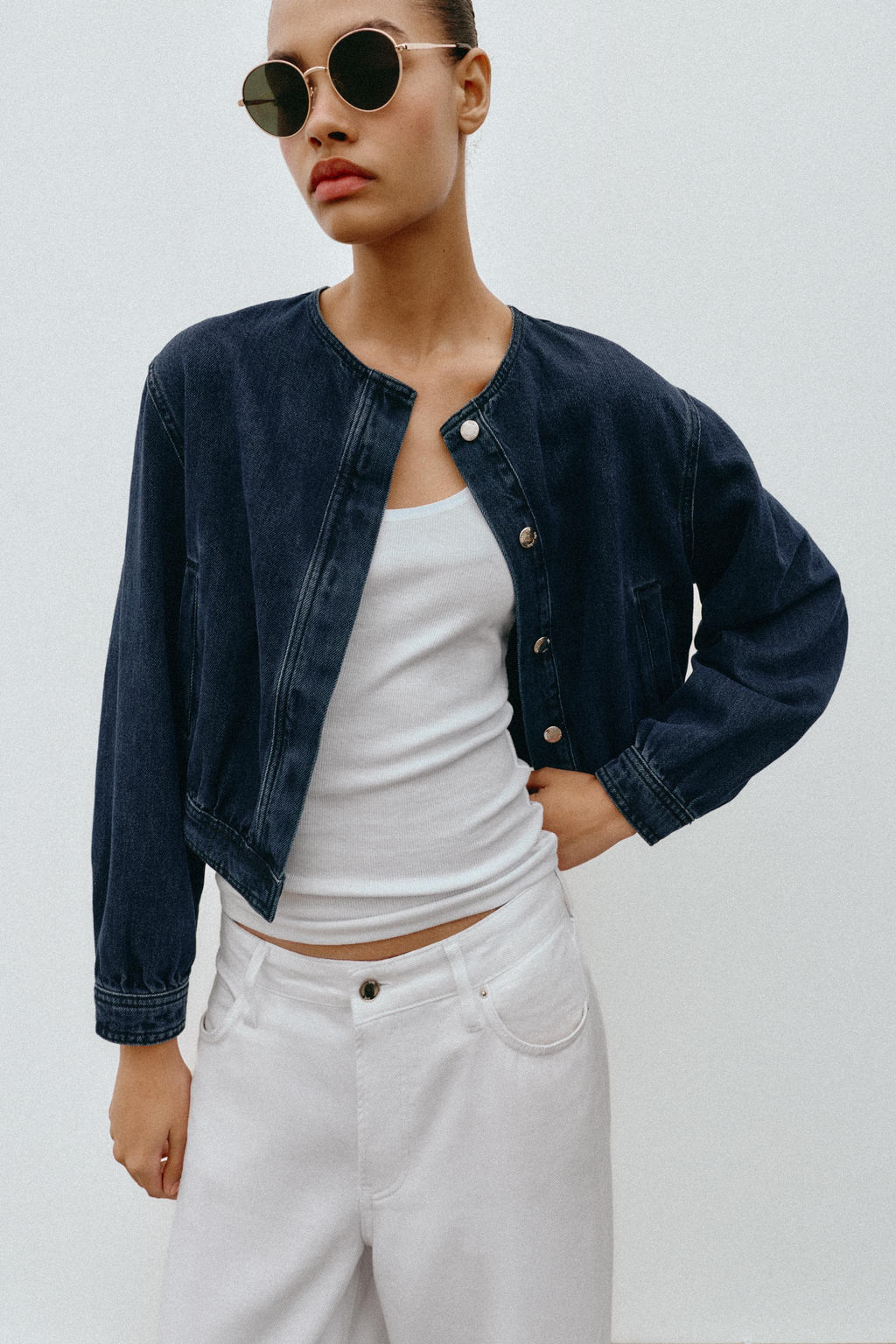 CHAQUETA BOMBER Z1975 DENIM / Azul - Zara фото 2