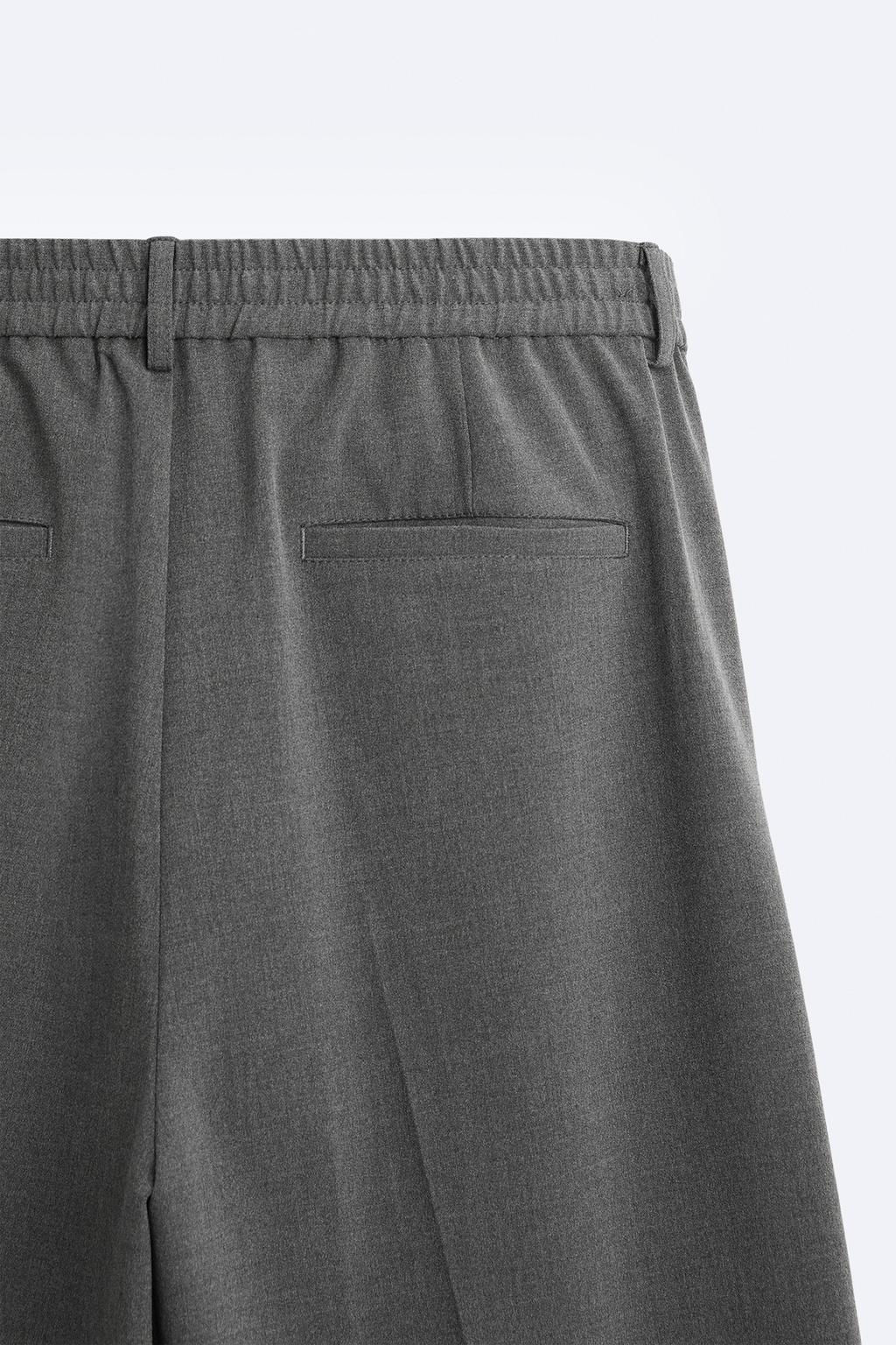 WIDE-FIT PLEATED TROUSERS - Zara фото 9