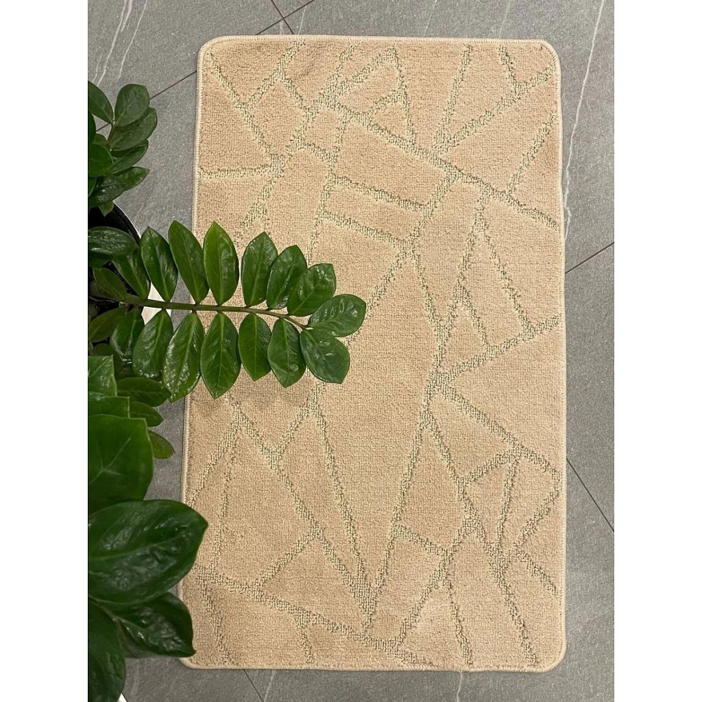 Коврик для ванной 60*100 My Crystal Геометрия Мозаика бежевый