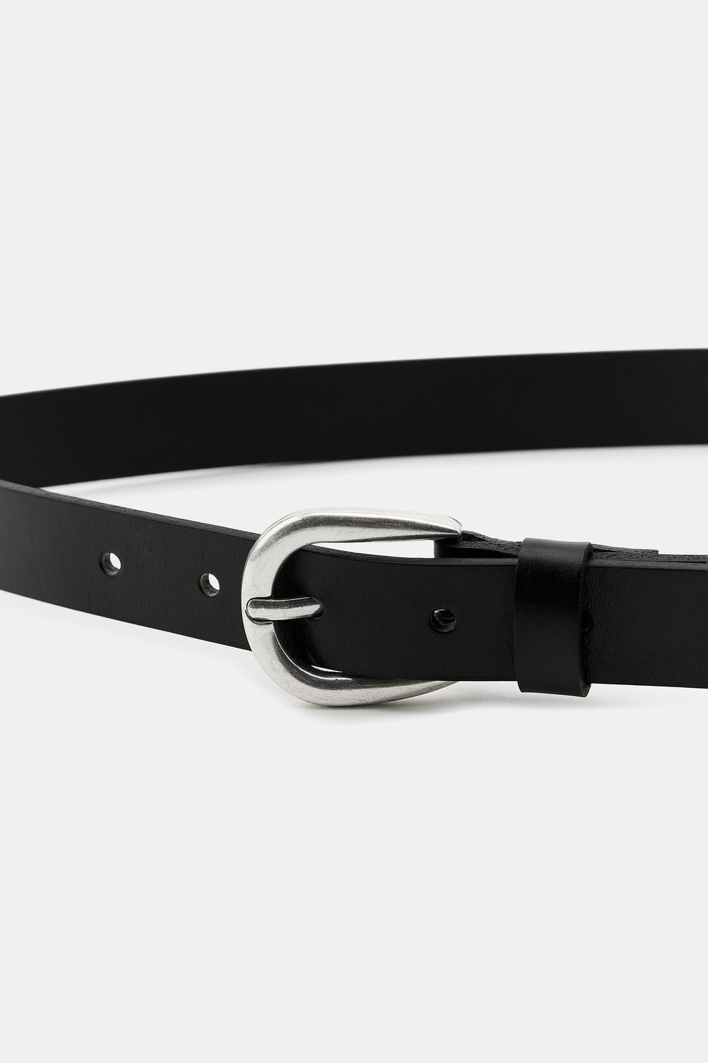 LEATHER BELT WITH MULTIPLE BUCKLES - Zara фото 4