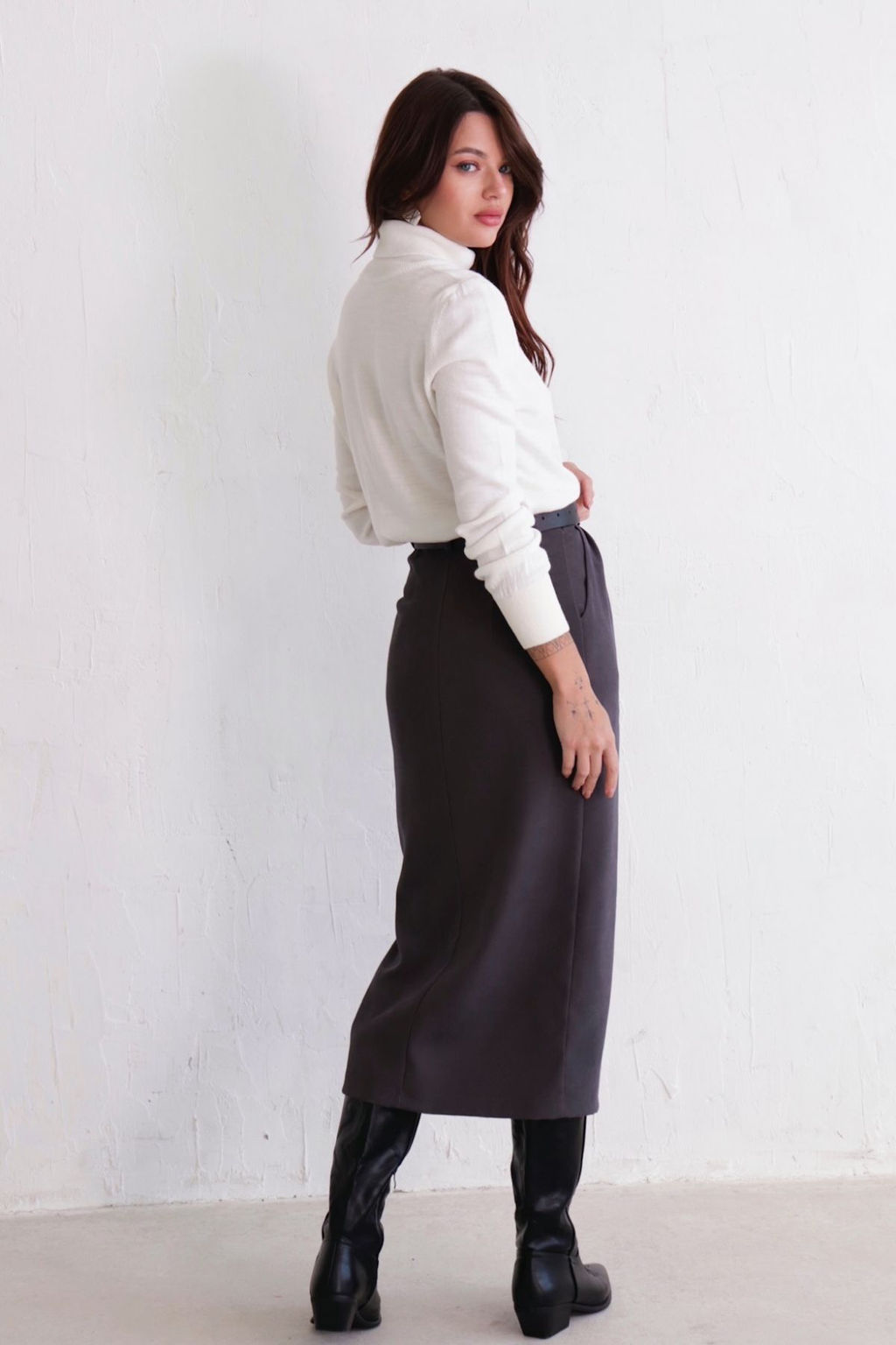 Юбка миди-макси с разрезом спереди - Martichelli фото 51