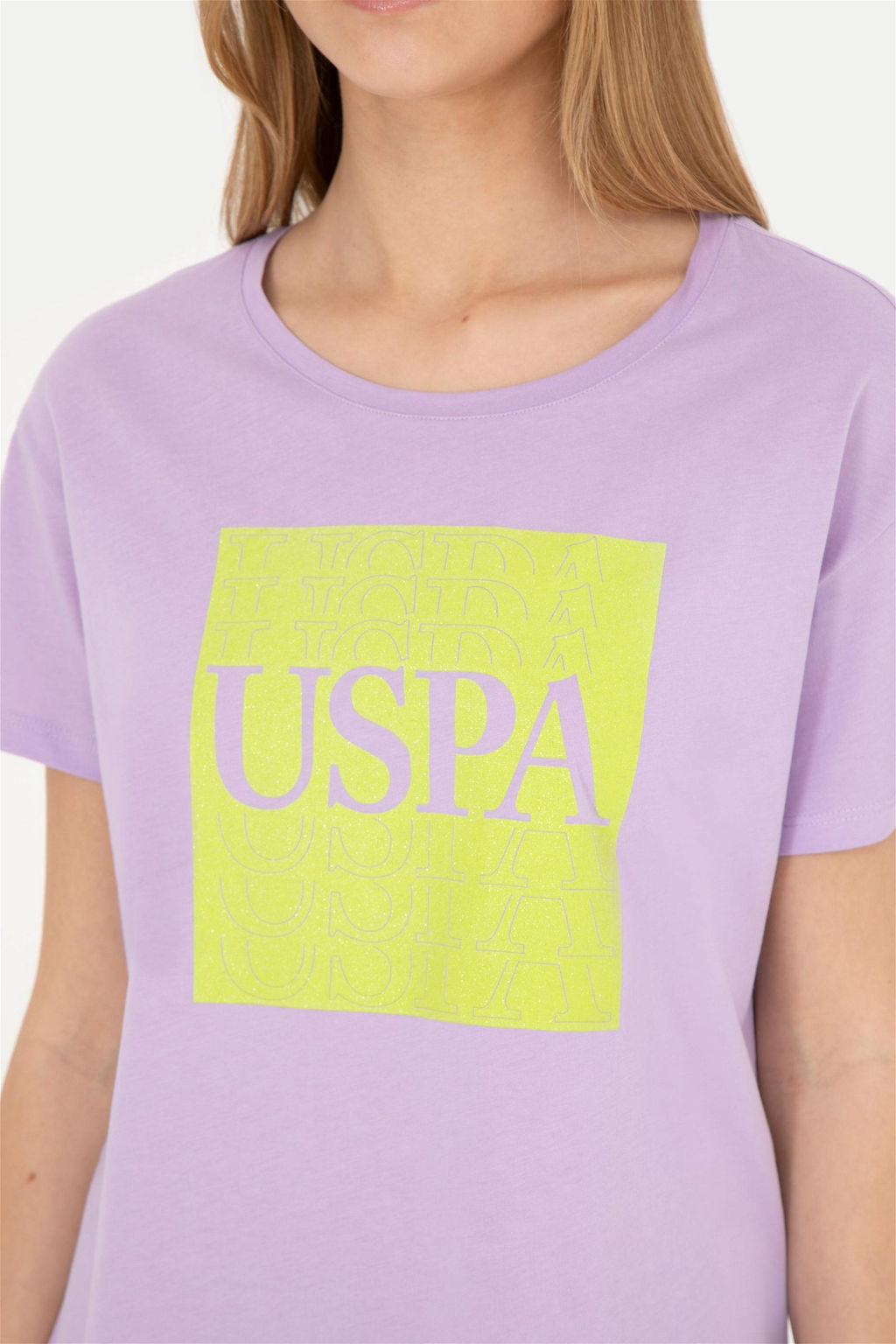 Женская сиреневая футболка - U.s. polo assn фото 7