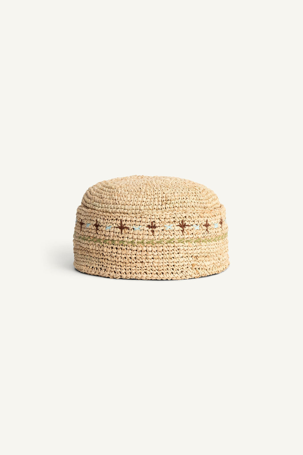 GORRO RAFIA CASQUETE BORDADOS LIMITED EDITION / Beige claro - Zara фото 6