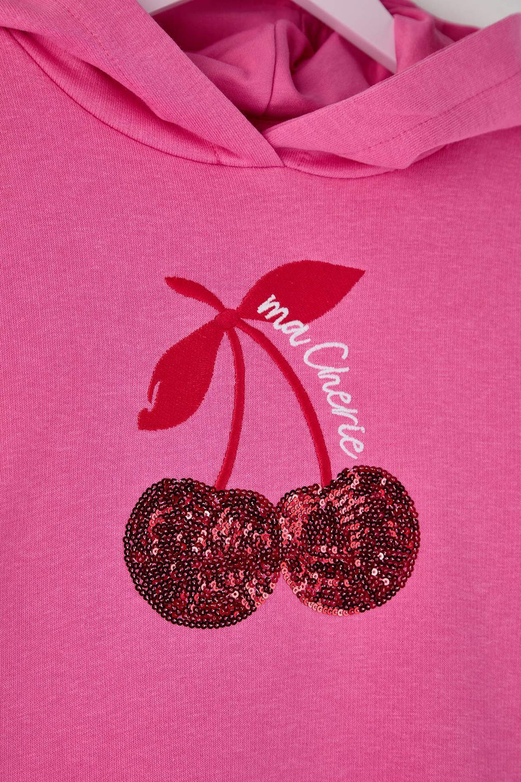 Pembe Payetli Bask?l? K?z Cocuk Orme Sweatshirt TKDAW26SW00052 - Trendyolmilla фото 3