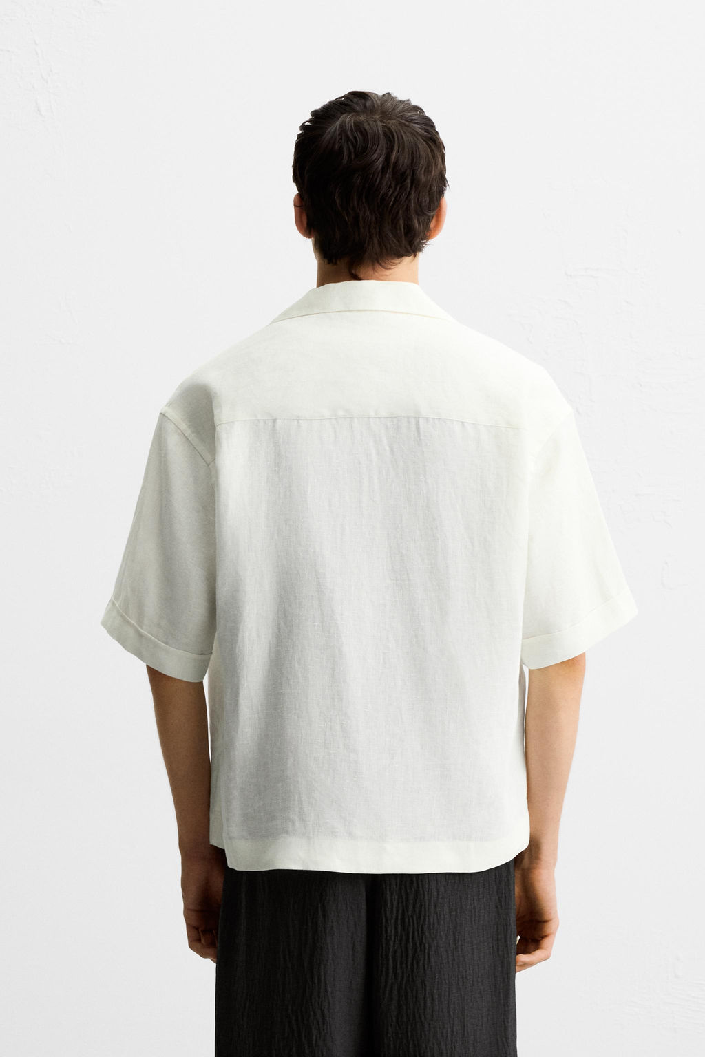 100% LINEN TIE SHIRT - Zara фото 3