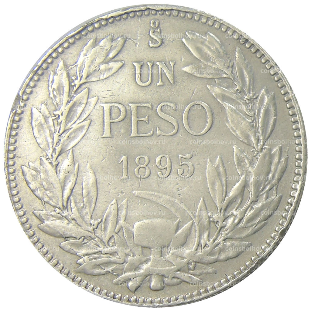 1 песо 1895 года Чили