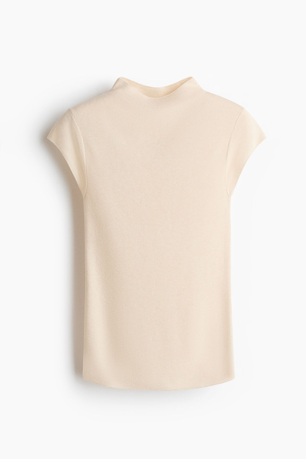 Top de punto fino con cuello perkins - H&m фото 2