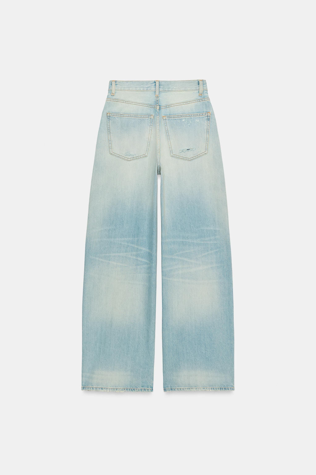 JEANS TRF EXTRA WIDE LEG TIRO ALTO / Azul claro - Zara фото 7