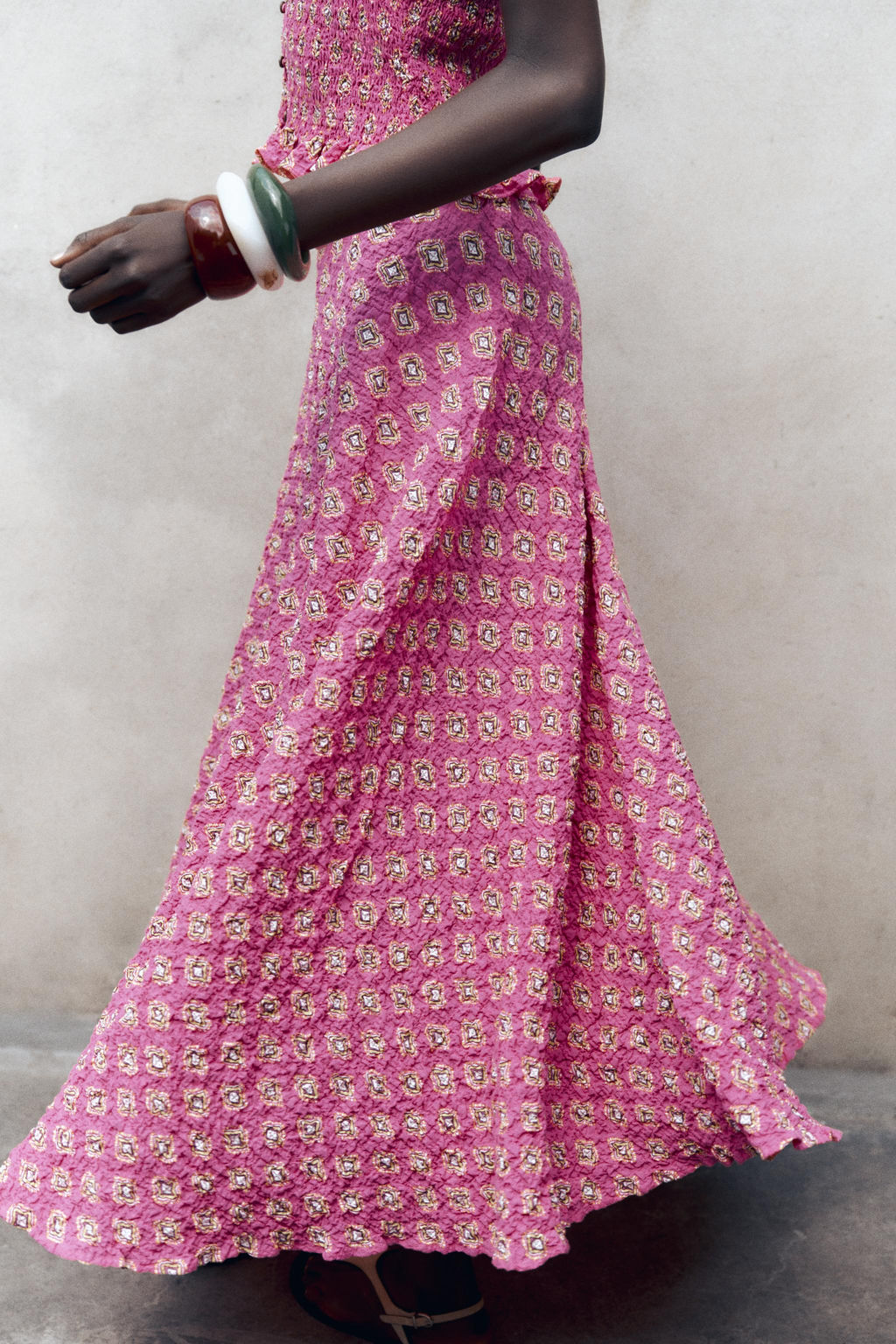 PRINTED MIDI SKIRT - Zara фото 2