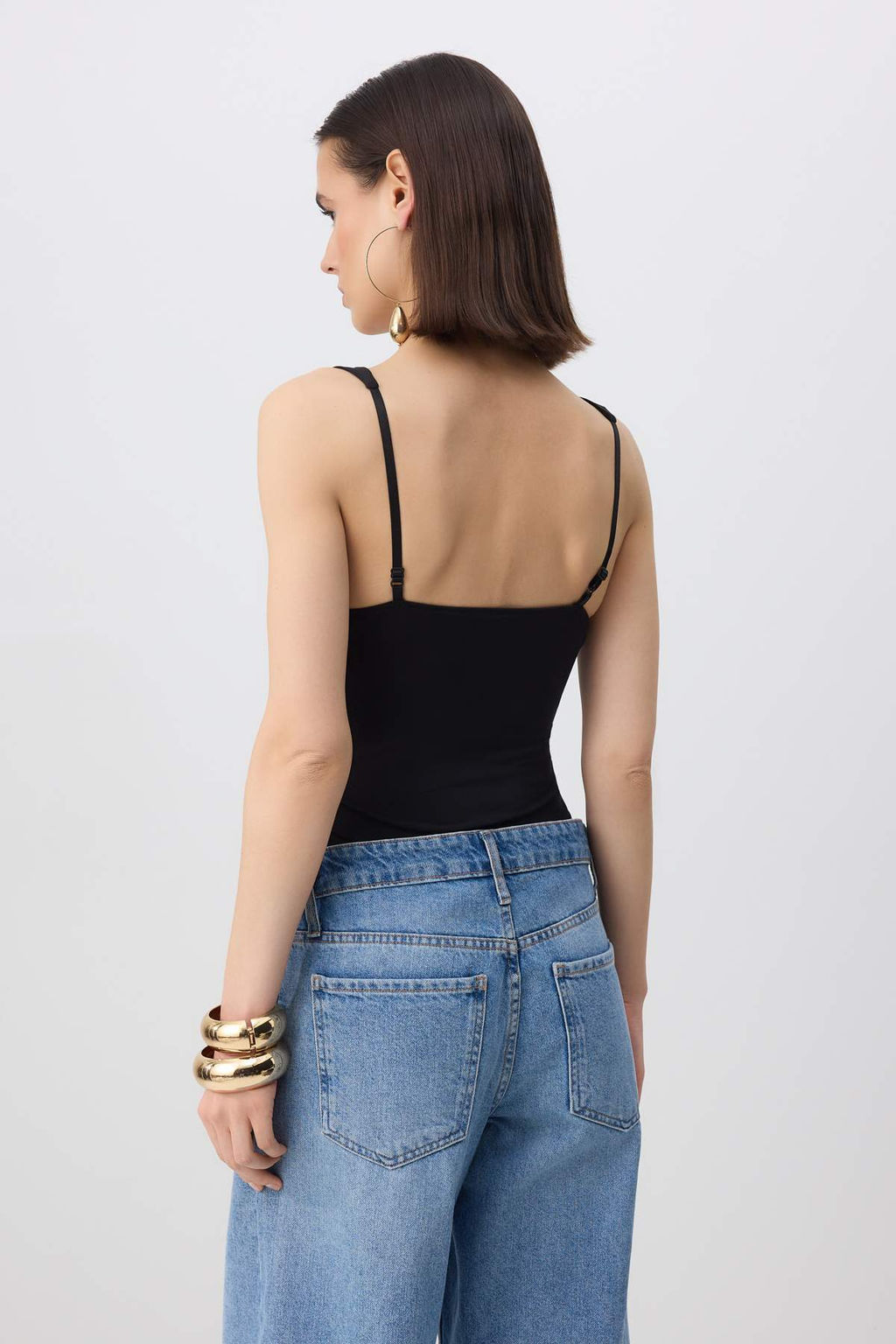 Siyah Dantel Detayl? S?rt Dekolteli Orme Sandy Body TPRSS26BD00015 - Trendyolmilla фото 4