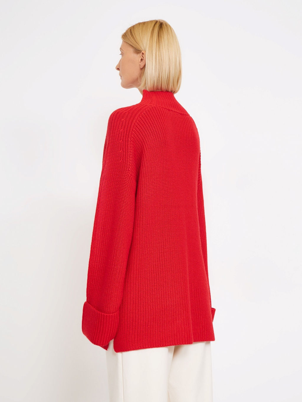 Свитер с содержанием шерсти мериноса B2880/carlate - Emka фото 5