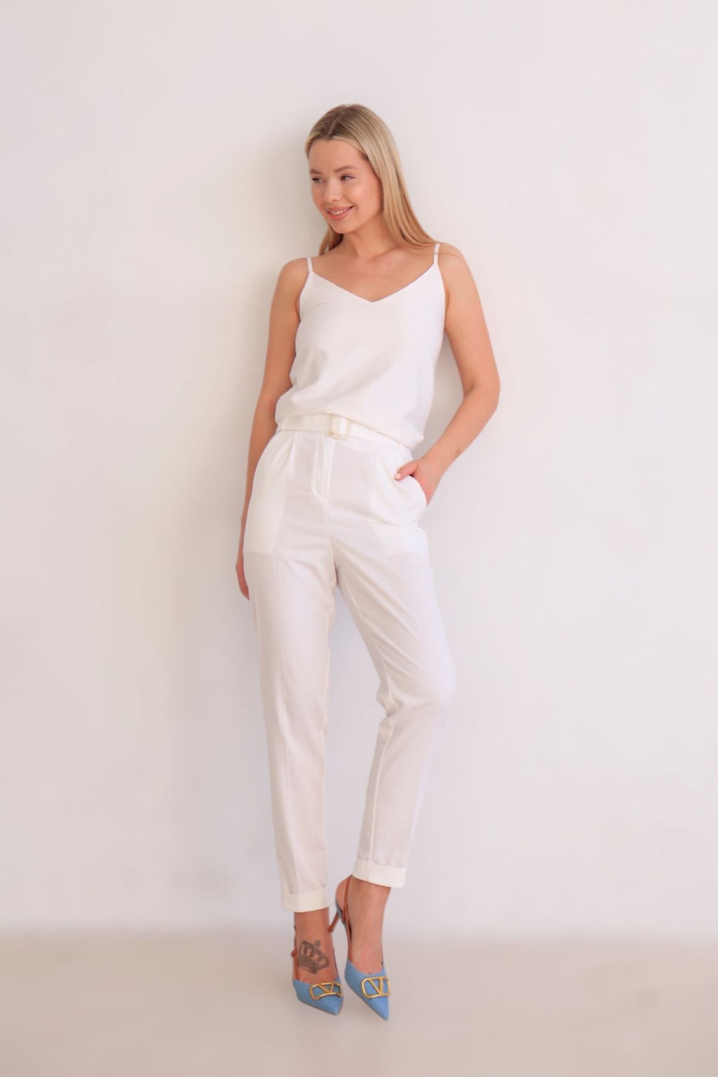 Martichelli Брюки классические белые  фото 10