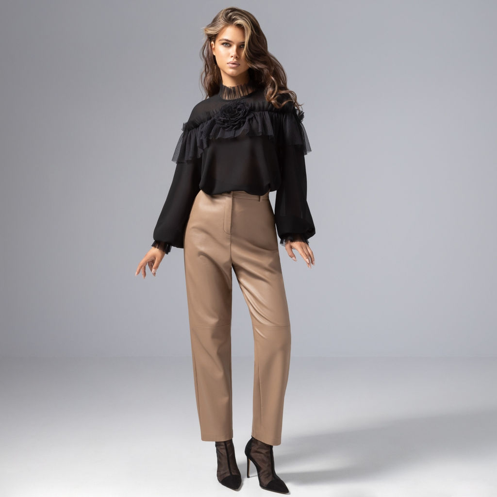 Блуза изящная и женственная, Мелодия сердца (ночь) - Charutti фото 3