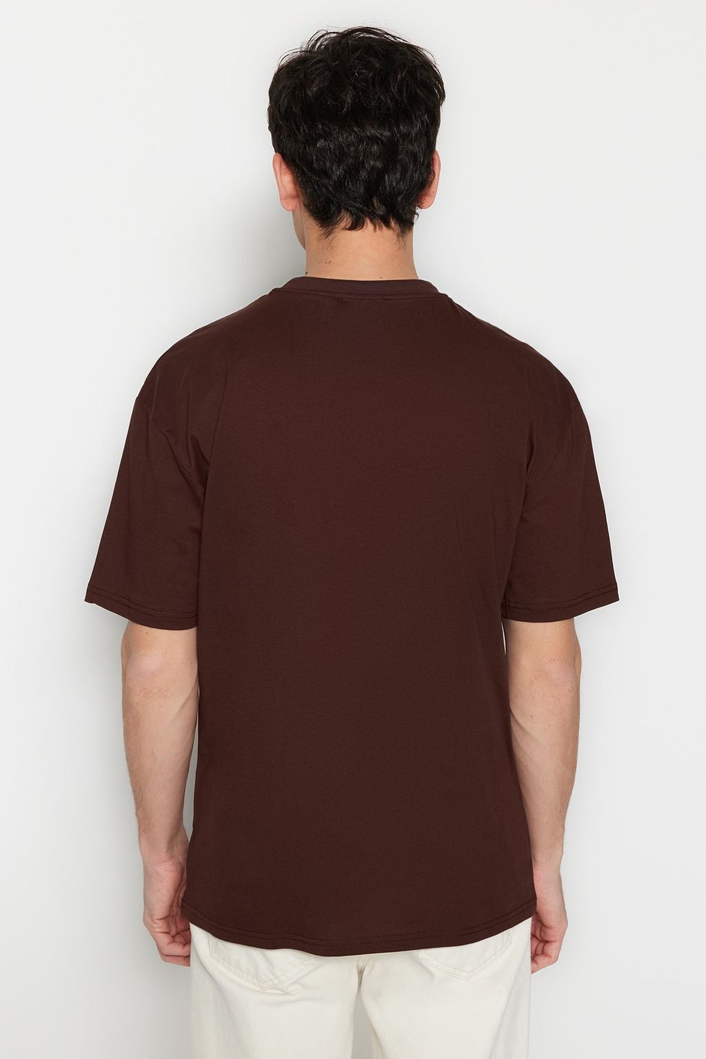 TRENDYOL MAN Siyah Oversize/Genis Kesim Bask?l? %100 Pamuklu T-Shirt TMNSS23TS00261 - Trendyolmilla фото 15