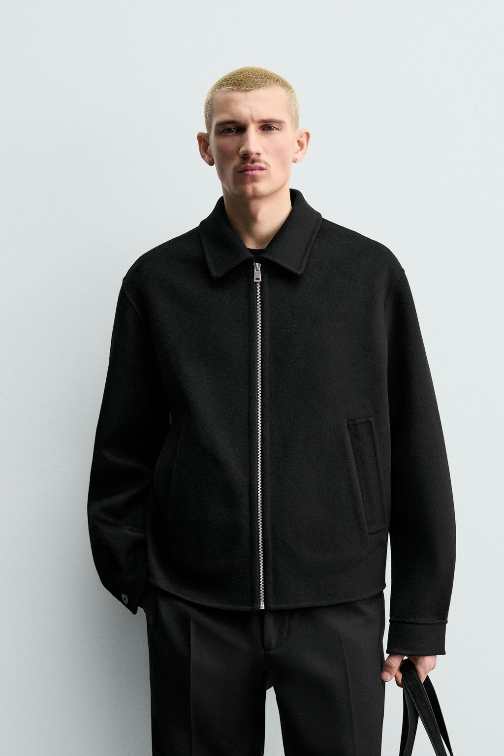 WOOL ZIP-UP JACKET ORIGINS - Zara фото 2
