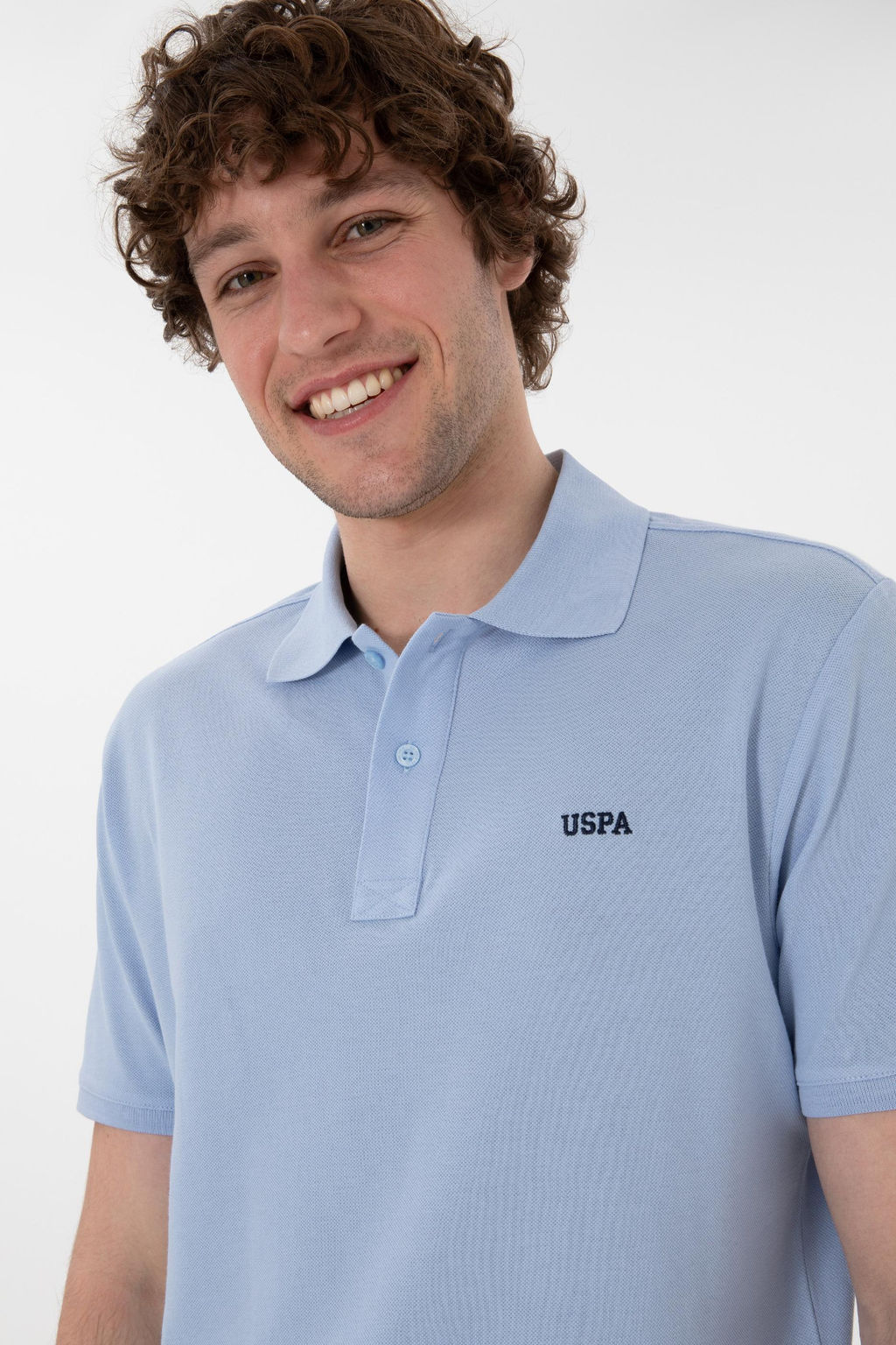 Erkek Regular Fit Polo Yaka A__k Mavi Basic Ti__rt Sepette S_rpriz _ndirim - U.s. polo assn фото 3