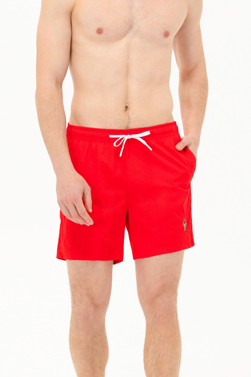 Мужские красные морские шорты - U.s. polo assn фото 3