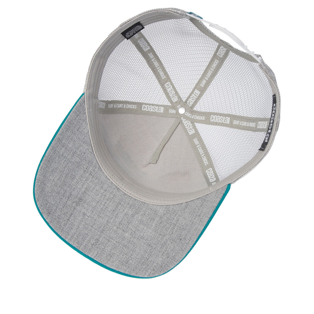 Бейсболка COASTAL арт. HFT Surf Naked II (бирюзовый / светло-серый) фото 2